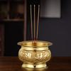 Brass Incenses Stick Holder Offering Bowl Ritual Vessel Incenses Burners of Buddhas Home Indoor Worship Censers Supplies