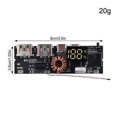 18650 Battery Charger Protection Module 3S 4S 5S Power Bank PCB Module Board Dual USB Fast Charging with BMS Protection 65W 100W