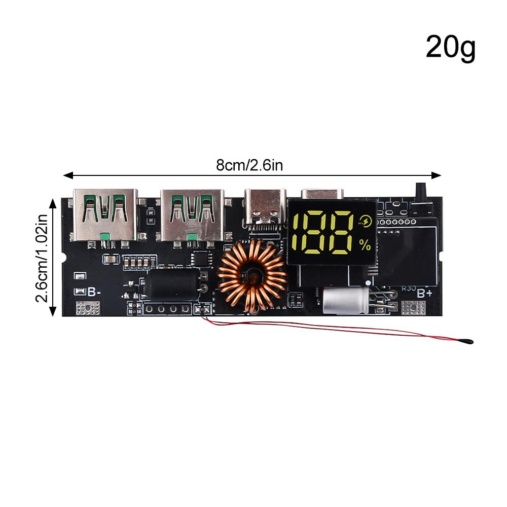 18650 Battery Charger Protection Module 3S 4S 5S Power Bank PCB Module Board Dual USB Fast Charging with BMS Protection 65W 100W