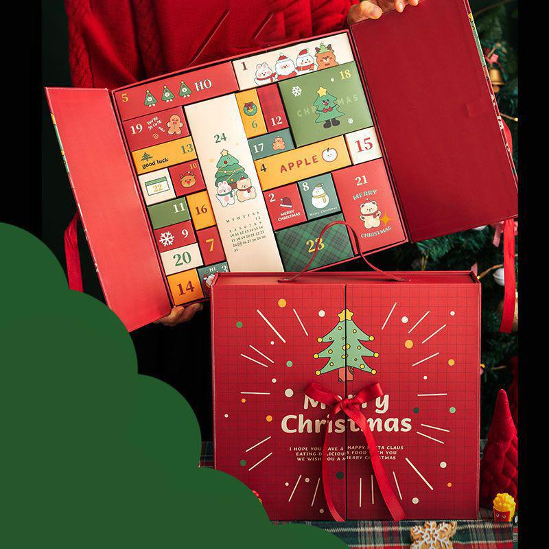 Diy Advent Calendar Christmas Countdown Calendars With 24 Cardboard Treasure Boxes Xmas Empty Countdown Calendar