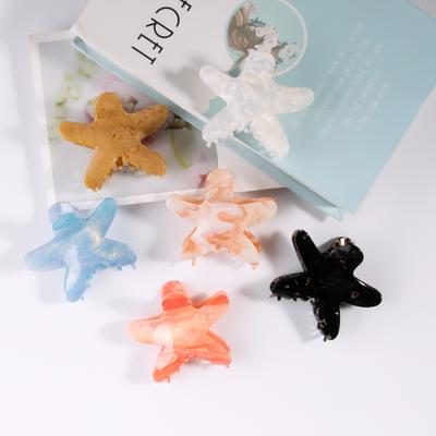 8cm Seestern Haarspange Kreative Patrick Star Farbabstimmung Hai-Klammer Farbverlauf Acryl Haarspange Mädchen Haarschmuck 1 Stück