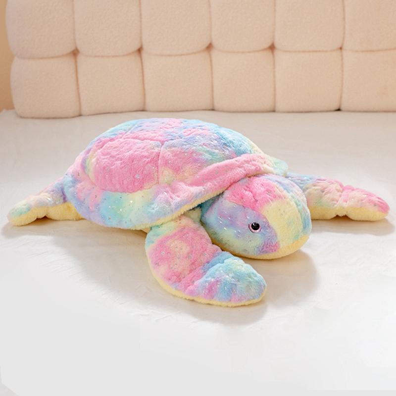 Turtle Doll Throw Pillow Give Girls Gift Tanabata New Cute Cartoon Turtle Plush Toy Colour Toy Birthday Toy Gift 50x35cm