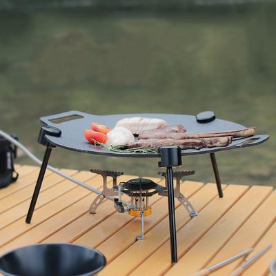 Suport triunghiular pentru grătar de exterior Multifuncțional Demontabil Suport pentru oală de grătar Portabil Reglabil cu lanț Accesorii pentru camping în aer liber