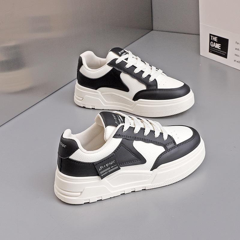 Spring New Student Simple Board Shoes Women's Classic Versatile Thick-soled Thick-soled Niche Casual Single Shoes