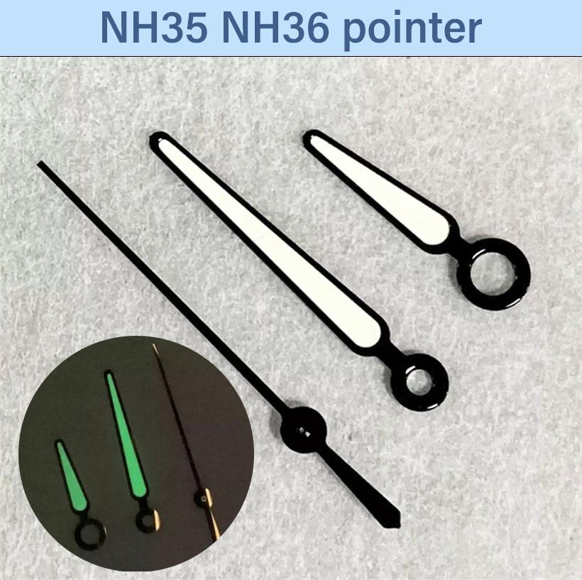 

Watch Pointer Size 8mm x 12.5mm x 13mm Three Pin Green Night Light Pointer Suitable For NH35 NH36 Movement Watch Accessories