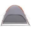 Camping Tent with Rain Fly Waterproof Dome Grey and Orange