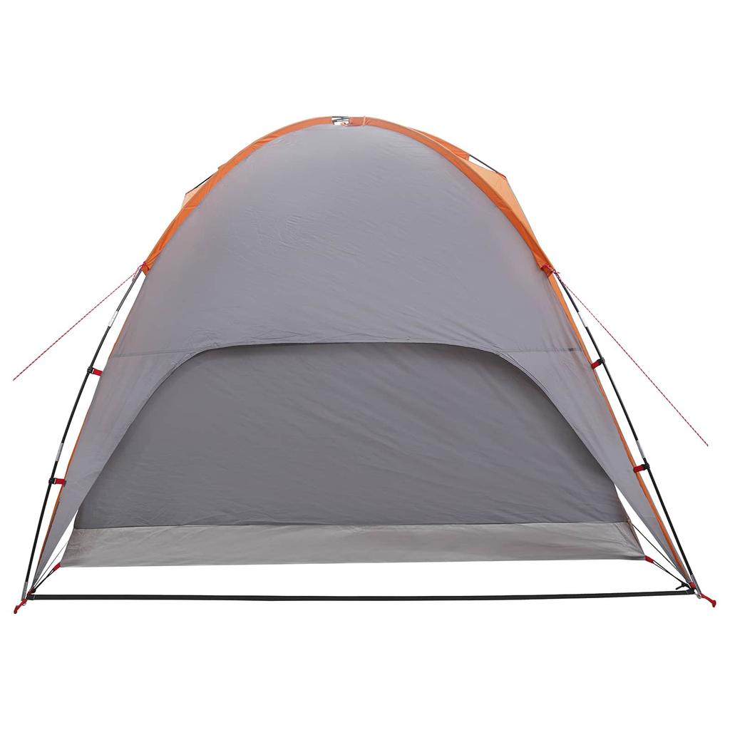 Camping Tent with Rain Fly Waterproof Dome Grey and Orange