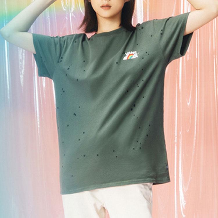 Vans Unicorn Print Short Sleeve T-Shirt Women tops Thyme-Green VN0A5F5B461