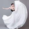 Elegant Big Swing Hem Half Skirt Double Layer Chiffon Lightweight National Folk Classical Dance Dress For Women