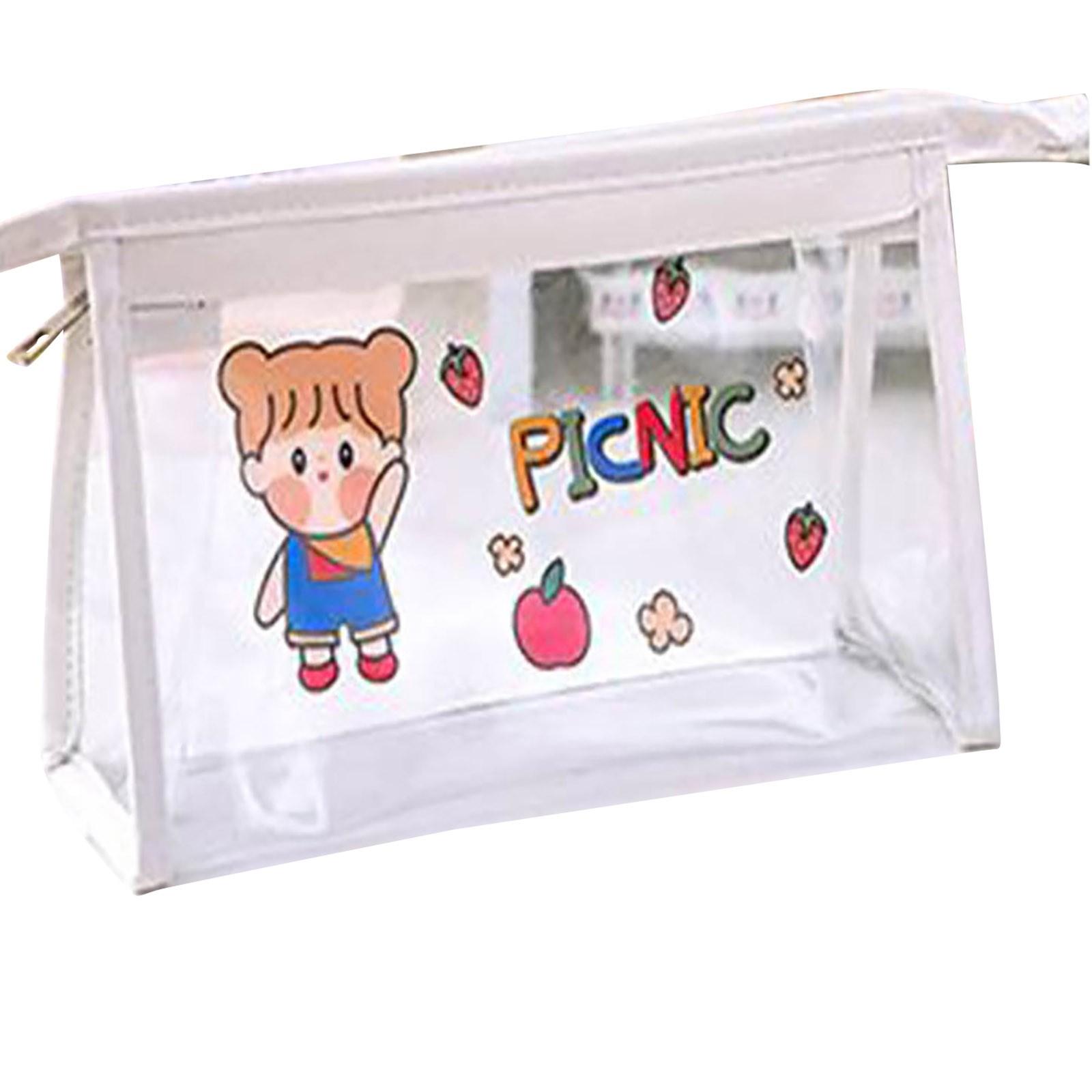Large-capacity Transparent Pencil Case Storage Bag Stationery Box Stationery Bag