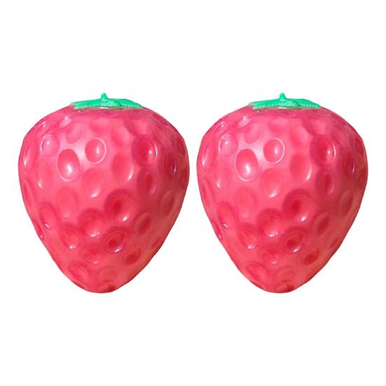 1/2/3/4/5Pcs Simulation Mango Stress Relief Toy Color Changing Strawberry Squeeze Toy Slow Rising Stretchy Decompression Fruit Shape Sensory Fidget
