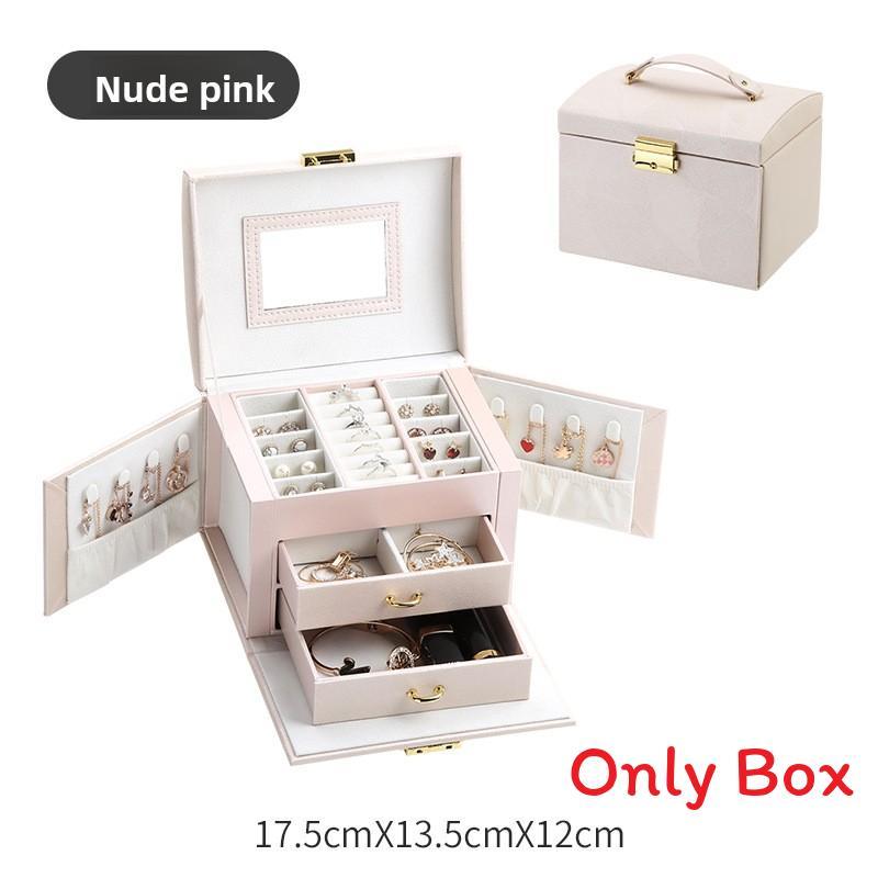 Jewelry Organizer Box With Lock For Rings Necklaces And Bracelets