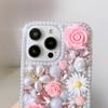 Luxury 3D Floral Phone Case For XiaoMi 15 Ultra 14 Pro 14T 14A Plus 13 Lite 13T 12 12T 12S 12X 5G Handmade Pearl Crystal Rhinestone Cover