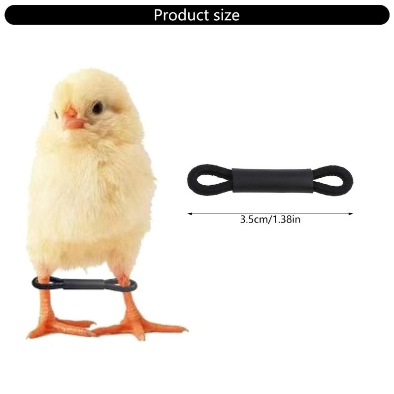 50/100Pcs Chicken Leg Bands Adjustable Hobbling Chicken Hobble Brace for Puddle Leg Repair Bird Quail Ducks Hatched