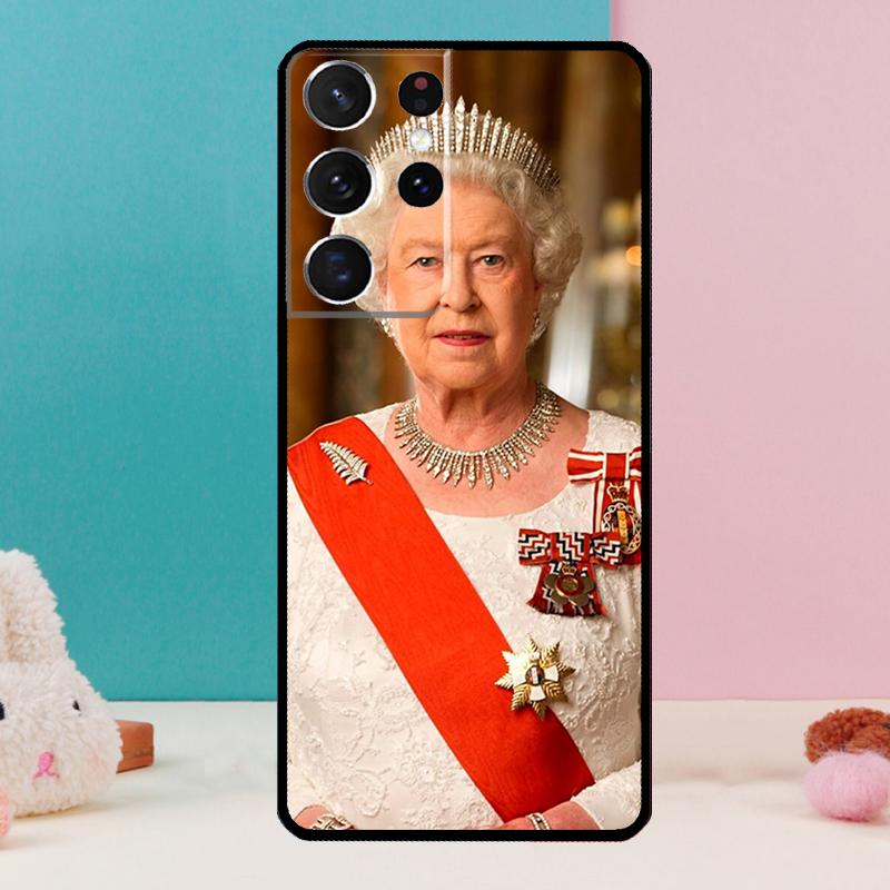 Queen Elizabeth II Phone Case For Samsung Galaxy S25 S24 S23 S22 S21 Ultra S9 S10 S20 Plus FE Funda Cover Shell