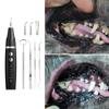 Efficient Dog Teeth Cleaner Set Ultrasounds Teeth Cleaning Tool with Tweezers for Various Breeds Plaque and Tartar Remove