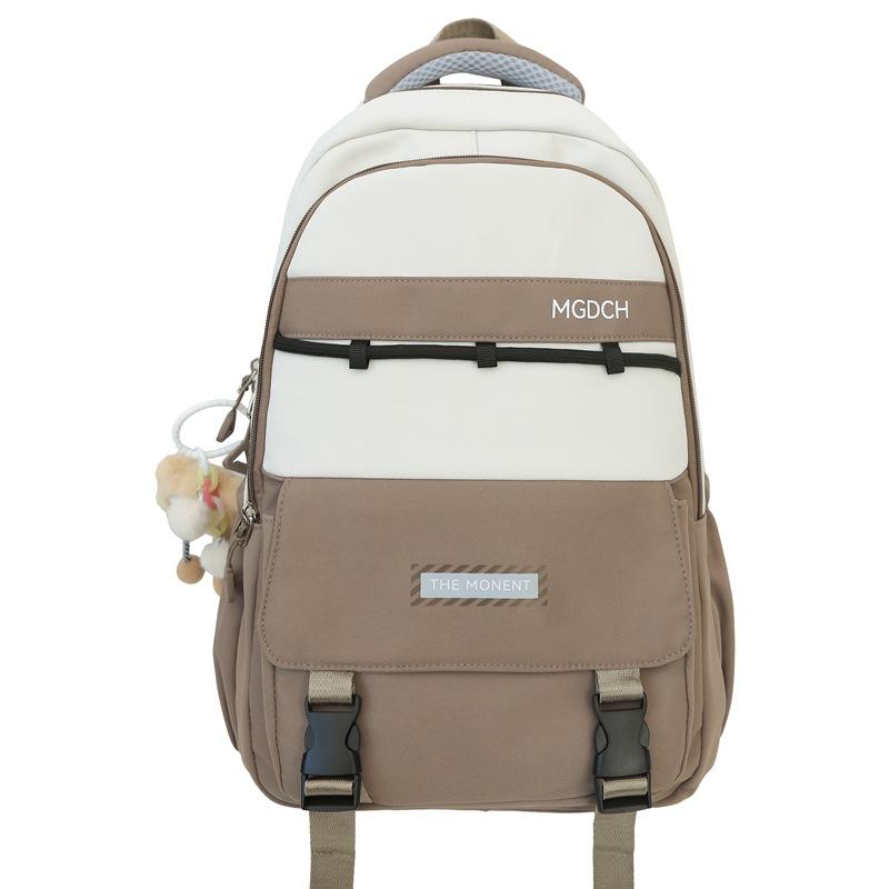 New Trend Simple Junior High School High School Large Capacity Student School Bag Versatile Commuter Backpack Travel Bag