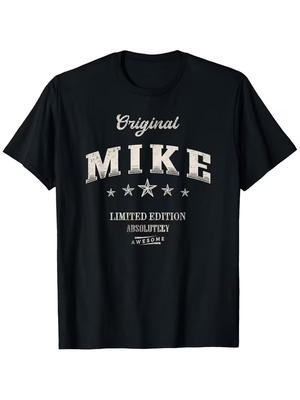 Men's Mike Limited Edition T-Shirt - 100% Cotton Oversized X-5XL (X-Larger), Ori