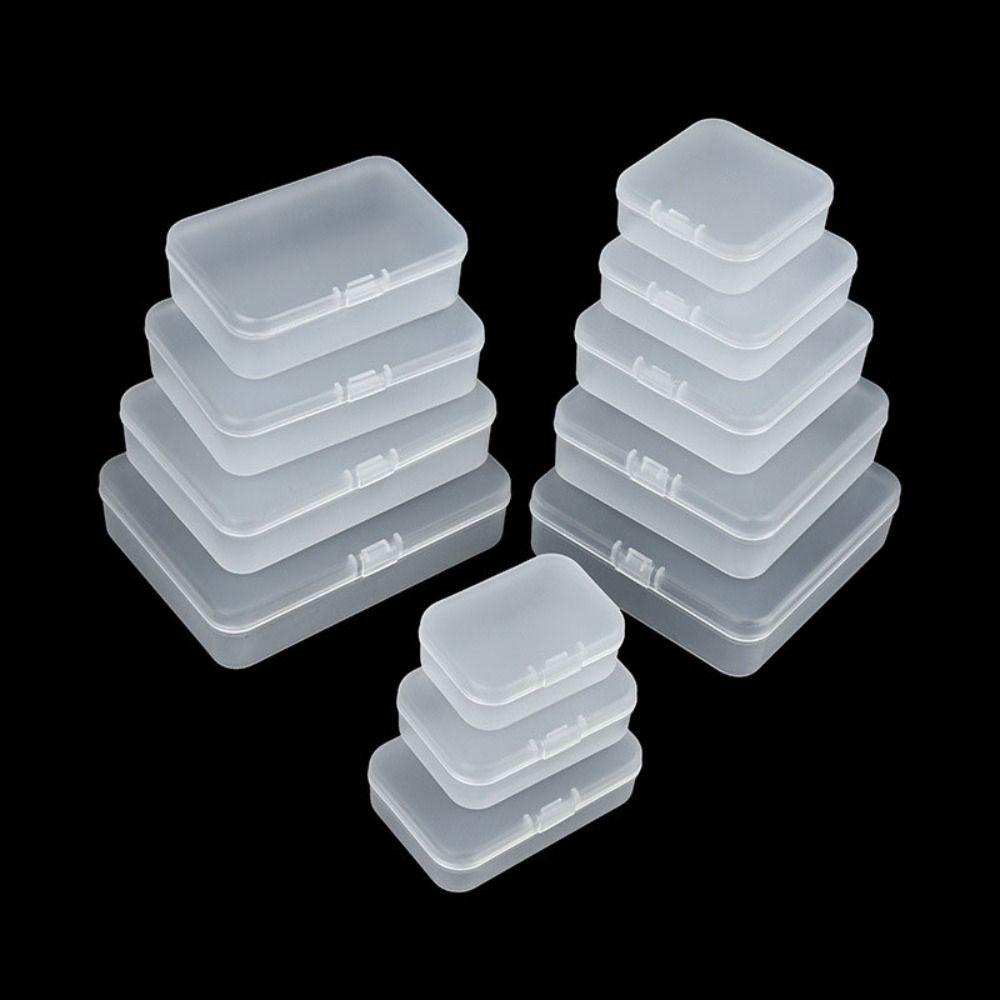 Plastic Transparent Storage Box Transparent Sundries Organizer  Packing Boxes