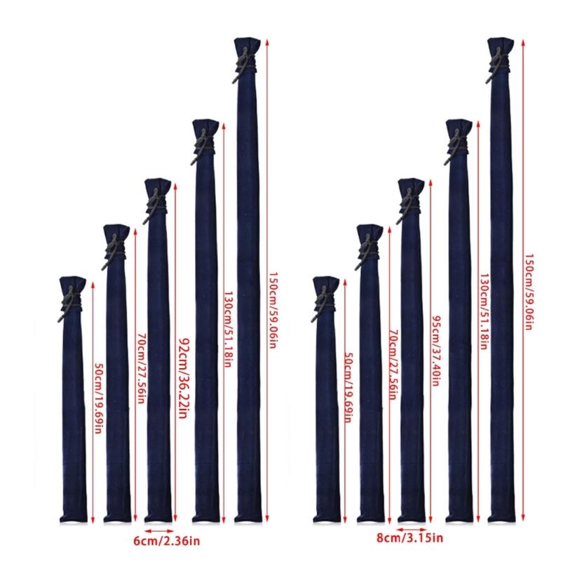 Folding Portable Fishing Tackle Storage Bag Replacement Fishing Rod Protector Case For Long Telescopic Poles Enduring