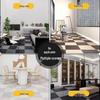 Large Square Patchwork Carpet: Anti-Slip, Self-Adhesive, Waterproof for Office & Bedroom Floors