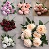 Silk Peony Artificial Flowers Wedding Decor With Realistic Design For Photography Props