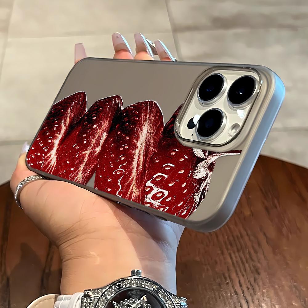 

Strawberry Design Phone Case For IPhone 17 Case IPhone 16 Pro Max 11 15 14 12 17 Pro Max 7 8 Plus Air Silicone Soft Cover iphone 11 Pro