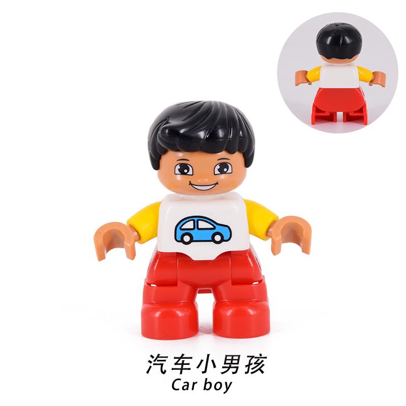 Figure Singole Pompieri Bambino Ladro Poliziotto Mamma Taglia Grande figure familiari Mattoncini mattoni Giocattoli per Bambini regali