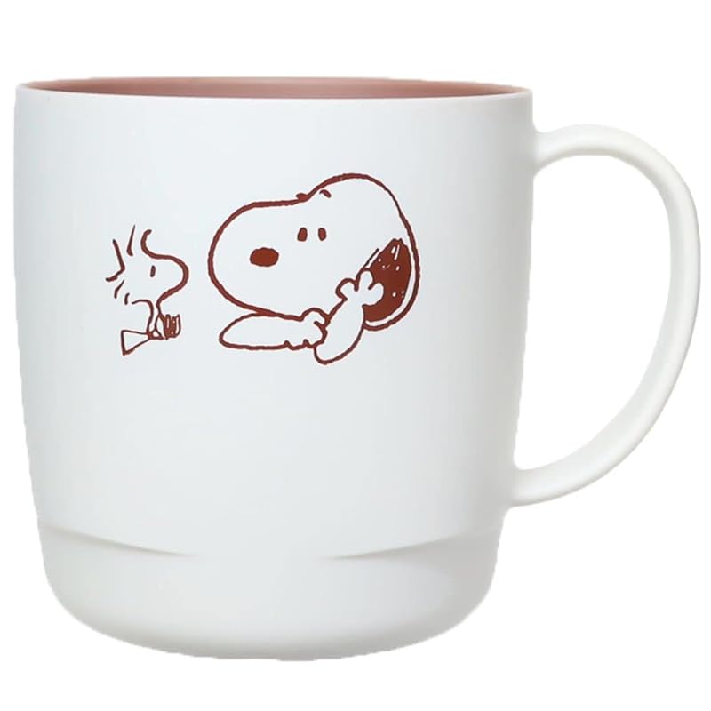 

marimo craft SNOOPY woodgrain mug relaxing time W8.5×H9×D8.5cm SPZ-2890