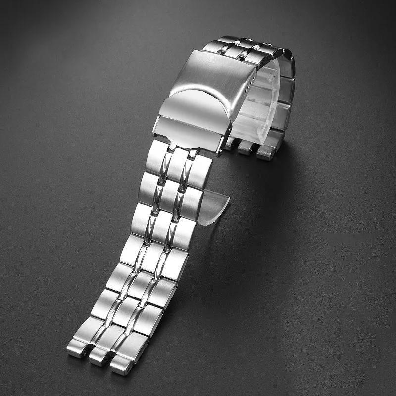 Accessori per Orologi Swatch YCS YAS YGS Acciaio Inossidabile Massiccio Argento Nero Cinturino Metallo da Uomo/Donna 17MM 19MM 21MM
