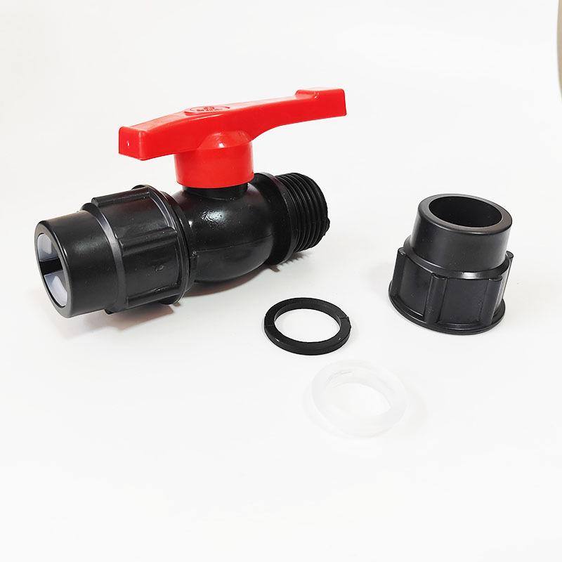 Robinet sferic cu conector rapid tip union pentru țeavă PE, Robinet T, Robinet cu fuziune fără căldură, Fitinguri cu conectare rapidă pentru reparații de urgență.