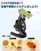 Microscope Set for Elementary School Junior High School and High School Instructions Summer Vacation Independent Research Specimens Easy to Elementary