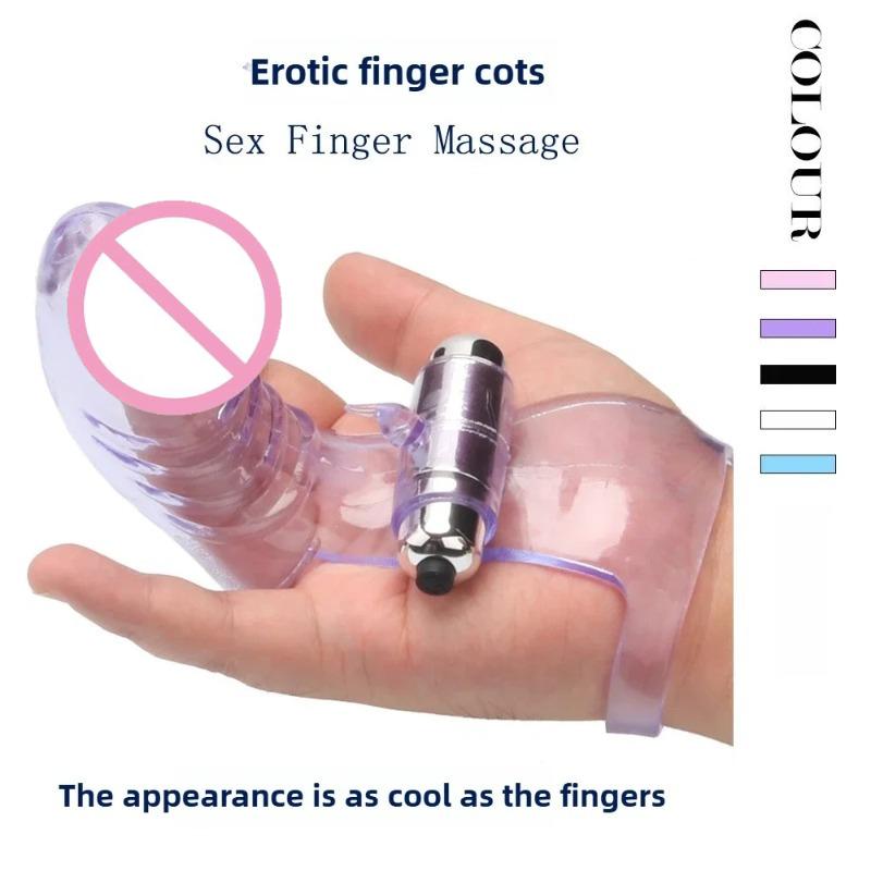 Vibrating Finger Cover for Couples – G-Spot &Clitoral Stimulator Flirting Vibration Toy, Adult Sex Accessory (Finger Condom)