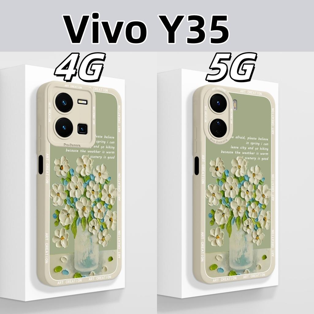 For Vivo Y35 Y35M Case Black-Butterfly Soft Liquid Silicone Back Cover For Vivo Y 35 4G 5G Funda Anti Drop Phone Protector Coque
