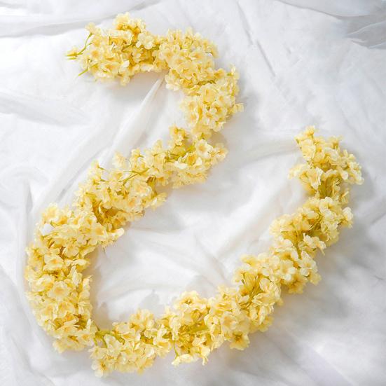 70.8" Cherry Blossom Flowers Garland Artificial Pink Flower Vine Hanging Faux Silk Flower Garland for Home Wedding Garden Party Arch Decor