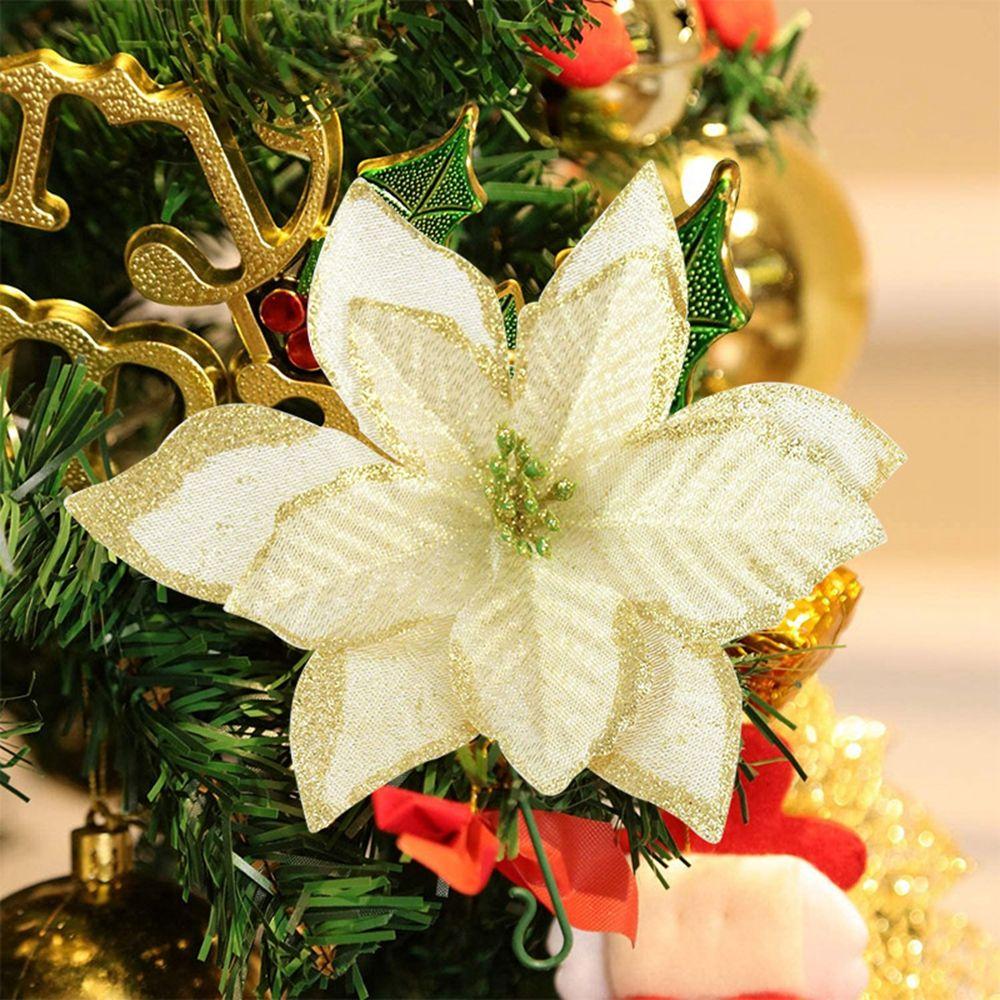 Party Supplies Xmas Tree Decor Artificial Flowers Christmas Decorations Silk Flower Fake Flower