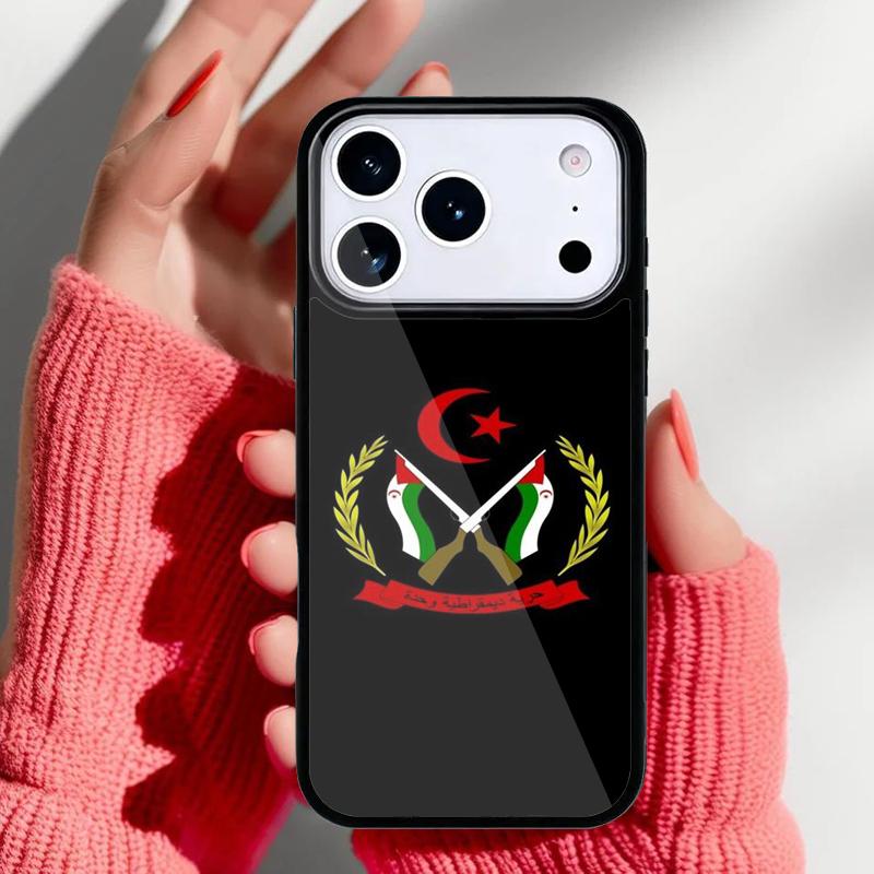 

Western Sahara Flag Phone Case for iPhone 17 Air 16e 15 14 13 Pro Max Back Cover for 12 11 Pro Coque iPhone 15 Plus