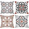 Bohemian Tile Pattern Decorative Throw Pillow Covers Pattern Cushion Cover Suitable for Sofa Bedroom Car Pillow Cover