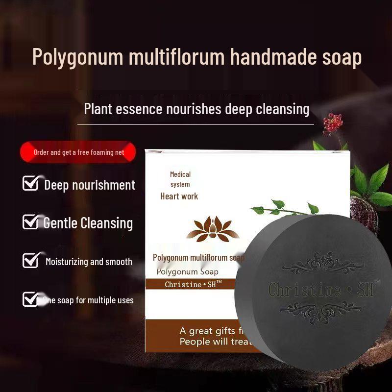He Shou Wu Shampoo Bar - Natural Hair Care Soap, Handmade and Herbal.