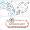 Children Art Drawing Geometric Ruler Template Graffiti Painting Tool Educational Toy