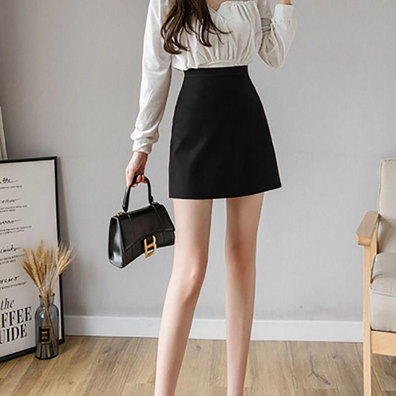 

Облегающая мини-юбка-карандаш с завышенной талией - Женская черная облегающая мини-юбка S