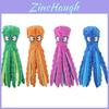 Colorful Octopus Dog Toy With Squeaker And Crinkly Paper