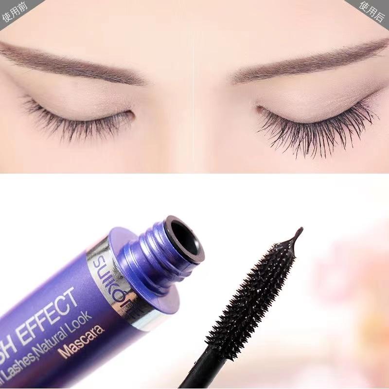 Set di crema mascara allungante 4D Fibra allungante mascara nera per occhi impermeabile per studentessa studentessa di bellezza femminile