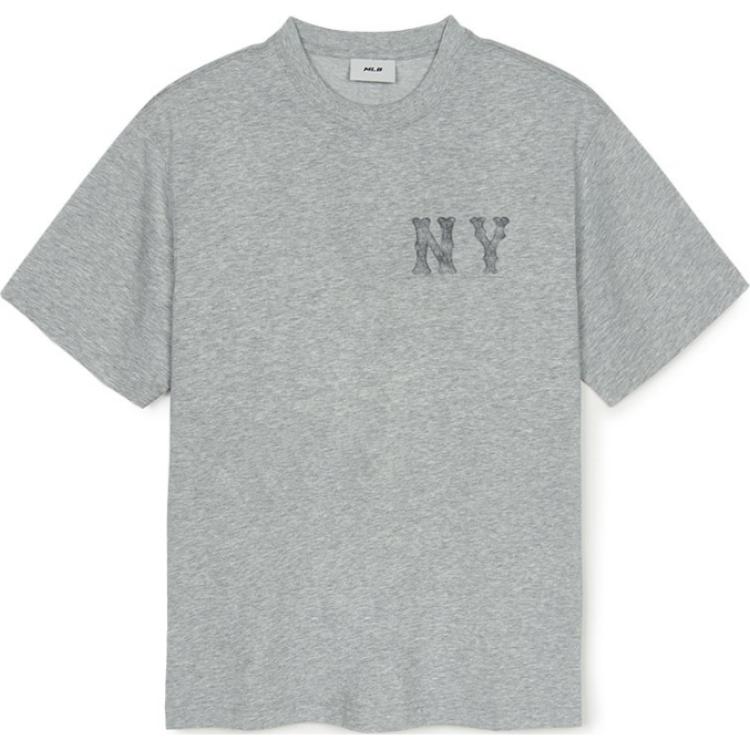 MLB T Shirts Unisex Gray Crew Neck 3ATSB1053-50MGS XL