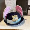 Non-Toxic Cute Judy Hat Rabbit Bowler Hat Zootopia Police Officer Judy Hat Children'S Adult Cosplay Headband Headwear Hat Cute Gift Hot