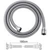 Shower Hose, 1.8 M, Steel Flexo, Silver, 1.8 M