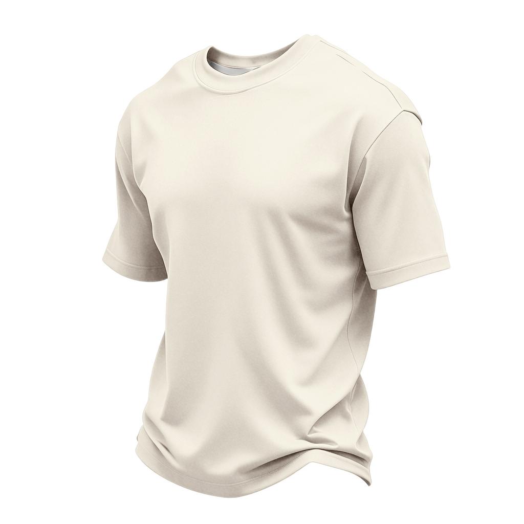 Men's Casual Round Neck Lightweight Breathable Short-Sleeve Top