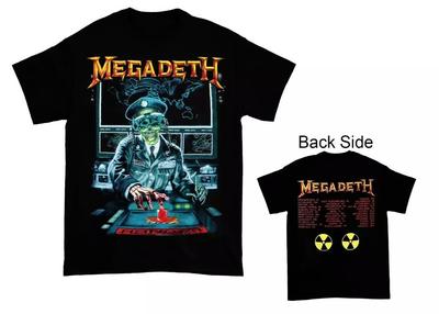1990 Megadeth Rust In Peace Tour Black TShirt Double Side Tee Unisex T-Shirt