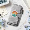 Women Retro Pattern Purse Fashion Casual Multi Slot Long Wallet Daily Use Stylish Portable Card Holder