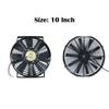 Universal 12V Radiator Fan ABS 80W Condenser Fan 10 INCH 8/10 Blades Heavy Duty Fan Car Aircon System